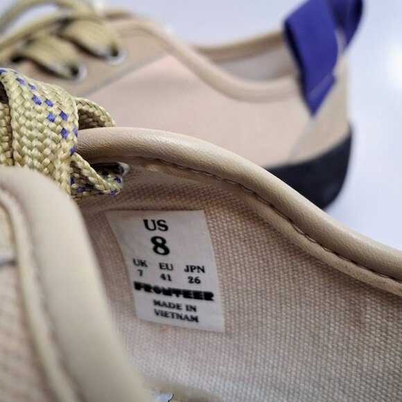 NEW FRONTEER Super Gratton Lo Tan Suede Sneaker, Size 8 Men/9.5 Women - Picture 6 of 8